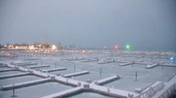 Weather camera view of Waukegan Harbor and Marina.