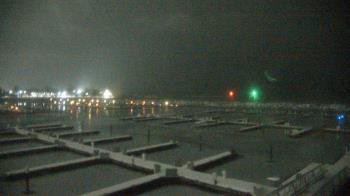 Weather camera view of Waukegan Harbor and Marina.