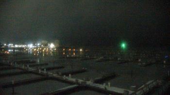 Weather camera view of Waukegan Harbor and Marina.