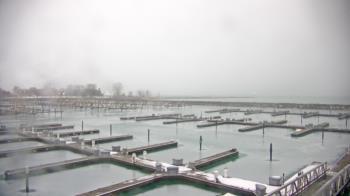 Weather camera view of Waukegan Harbor and Marina.
