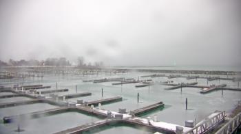 Weather camera view of Waukegan Harbor and Marina.
