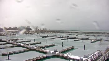 Weather camera view of Waukegan Harbor and Marina.