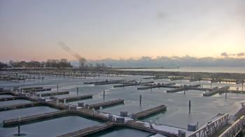 Weather camera view of Waukegan Harbor and Marina.