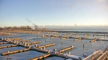 Weather camera view of Waukegan Harbor and Marina.