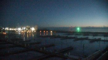 Weather camera view of Waukegan Harbor and Marina.