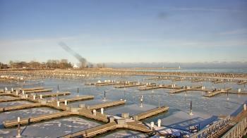 Weather camera view of Waukegan Harbor and Marina.