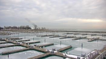 Weather camera view of Waukegan Harbor and Marina.