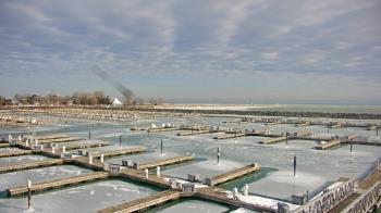 Weather camera view of Waukegan Harbor and Marina.