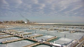 Weather camera view of Waukegan Harbor and Marina.