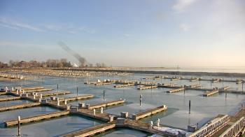 Weather camera view of Waukegan Harbor and Marina.