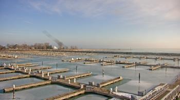 Weather camera view of Waukegan Harbor and Marina.