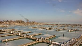 Weather camera view of Waukegan Harbor and Marina.