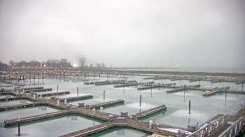 Weather camera view of Waukegan Harbor and Marina.