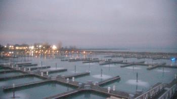 Weather camera view of Waukegan Harbor and Marina.