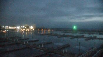 Weather camera view of Waukegan Harbor and Marina.