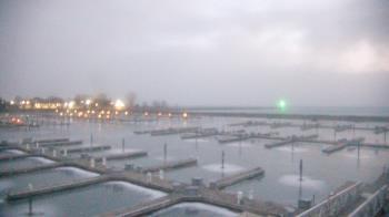 Weather camera view of Waukegan Harbor and Marina.