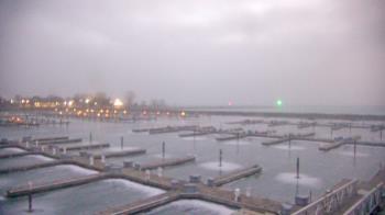 Weather camera view of Waukegan Harbor and Marina.