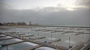 Weather camera view of Waukegan Harbor and Marina.