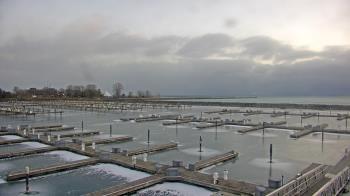 Weather camera view of Waukegan Harbor and Marina.