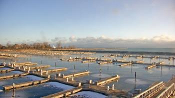 Weather camera view of Waukegan Harbor and Marina.