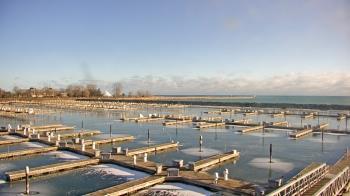 Weather camera view of Waukegan Harbor and Marina.