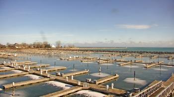 Weather camera view of Waukegan Harbor and Marina.