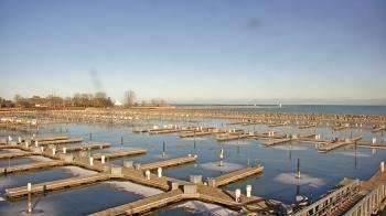 Weather camera view of Waukegan Harbor and Marina.