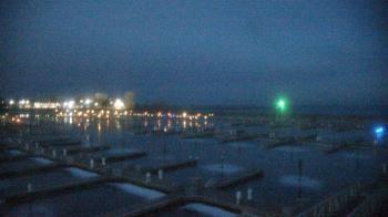 Weather camera view of Waukegan Harbor and Marina.