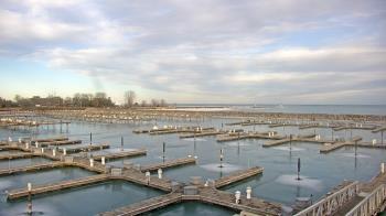 Weather camera view of Waukegan Harbor and Marina.