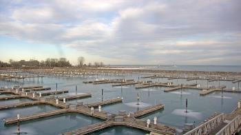 Weather camera view of Waukegan Harbor and Marina.