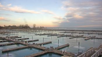 Weather camera view of Waukegan Harbor and Marina.