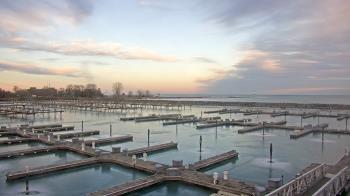 Weather camera view of Waukegan Harbor and Marina.