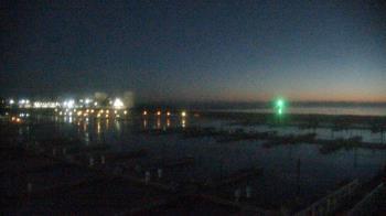 Weather camera view of Waukegan Harbor and Marina.