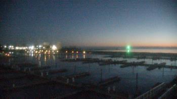 Weather camera view of Waukegan Harbor and Marina.