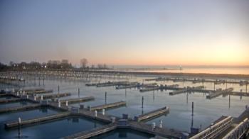 Weather camera view of Waukegan Harbor and Marina.
