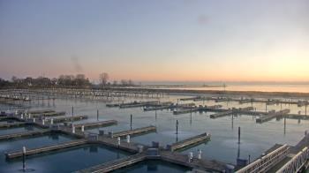 Weather camera view of Waukegan Harbor and Marina.