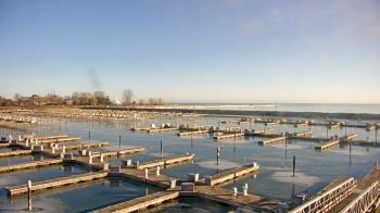 Weather camera view of Waukegan Harbor and Marina.