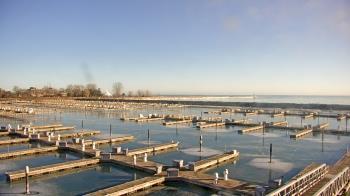 Weather camera view of Waukegan Harbor and Marina.