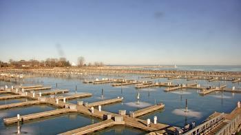 Weather camera view of Waukegan Harbor and Marina.