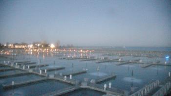 Weather camera view of Waukegan Harbor and Marina.