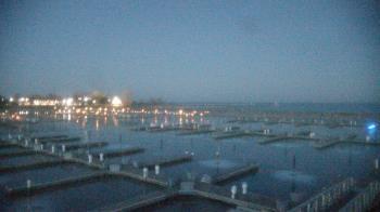 Weather camera view of Waukegan Harbor and Marina.