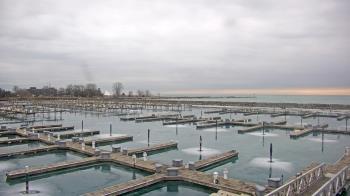 Weather camera view of Waukegan Harbor and Marina.