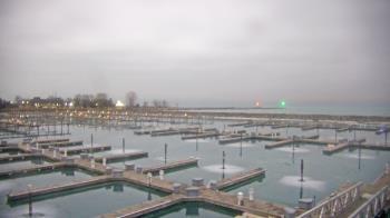 Weather camera view of Waukegan Harbor and Marina.