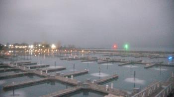 Weather camera view of Waukegan Harbor and Marina.