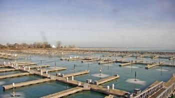 Weather camera view of Waukegan Harbor and Marina.