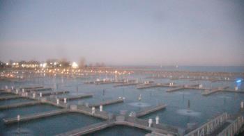 Weather camera view of Waukegan Harbor and Marina.