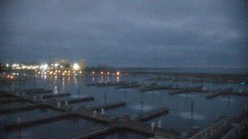 Weather camera view of Waukegan Harbor and Marina.