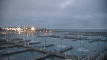 Weather camera view of Waukegan Harbor and Marina.