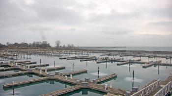Weather camera view of Waukegan Harbor and Marina.
