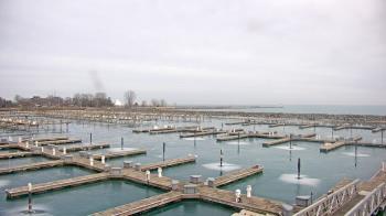 Weather camera view of Waukegan Harbor and Marina.